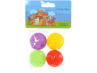 Olala Pets Hračka pre mačky - loptička Galaxy s rolničkou, priemer. 4 cm, 4 ks