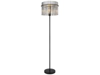 GLOBO Stojaca lampa GORLEY čierna 1 x E27 max. 60 W, pr. 38 x 152 cm