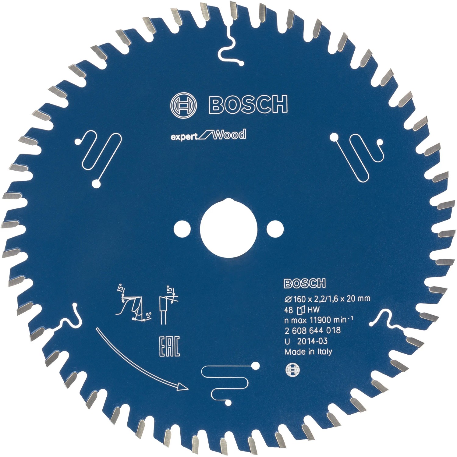 E-shop Bosch Pílový rezný kotúč Expert for Wood, pr. 160 x 20 mm
