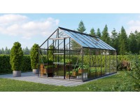 Vitavia Skleník Meridian 1 11500 ESG 3 mm čierny práškovo lakovaný 257 x 445 cm