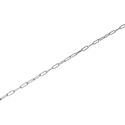 LUX-TOOLS Reťaz dlhočlánková okrúhla galvanicky pozinkovaná, pr. 4 mm x 5 m