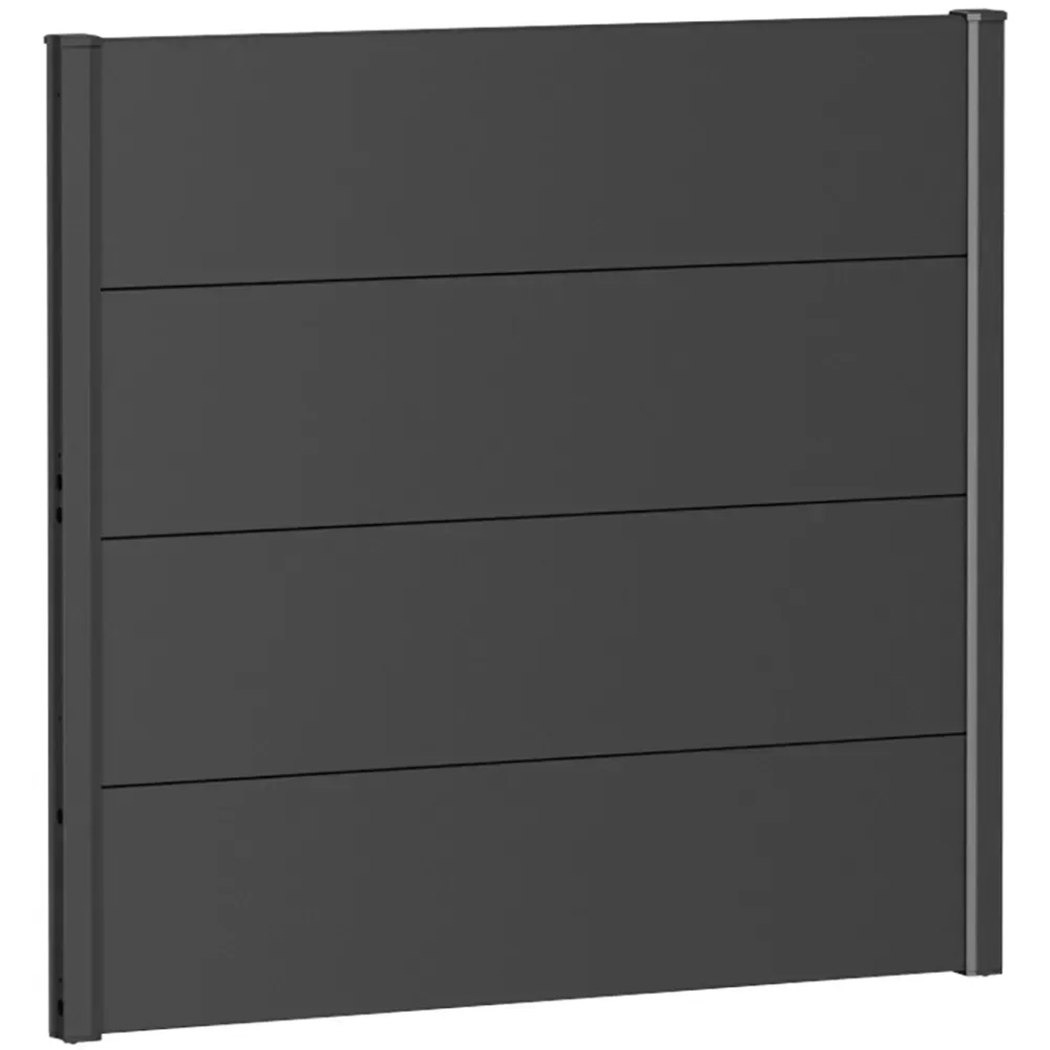 E-shop Biohort Plný plot bez presklenia tmavo sivý, 100 x 90 cm