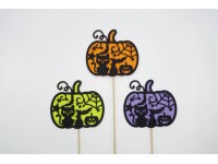 BD Tova Zápich tekvica s mačkou, rôzne druhy, 32 cm