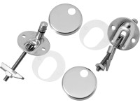 Súprava pre upevnenie WC sedadla, chrómový vzhľad