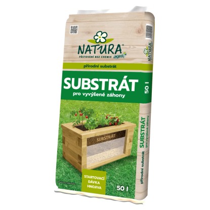 NATURA Prírodný substrát pre vyvýšené záhony 50 l
