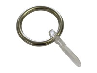 Gardinia Záclonové krúžky s háčikmi na záclony nerezové pr. 27/35 x 4 mm, 6 ks