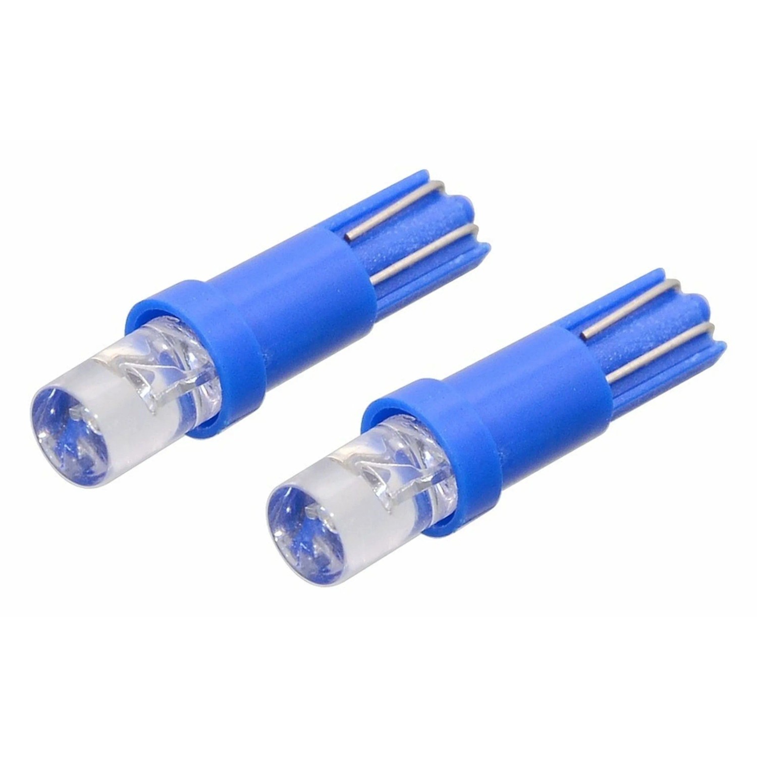 E-shop COMPASS Žiarovka 1LED 12V T5 modrá, 2 ks
