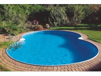 Súprava s bazénom Costa Rica a oceľovým plášťom, 725 cm x 460 cm x 150 cm