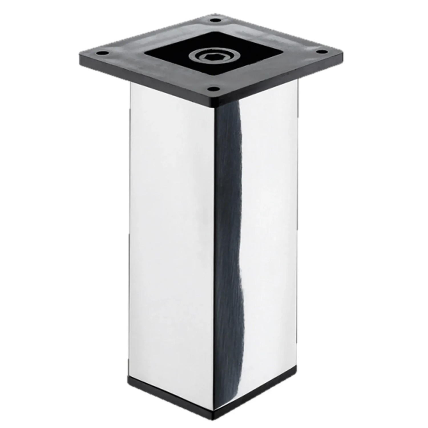 E-shop Hettich Stolová noha 50 x 50 x 150 mm chrómovaná