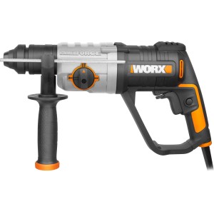 Vŕtacie kladivo Worx 800 W WX339, ideálne na vŕtanie do kameňa a betónu. Výkonné a všestranné.
