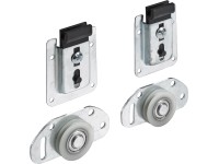 Montážna súprava SlideLine 88 pre jedny dvere 25 kg oceľ pozinkovaná plast biely