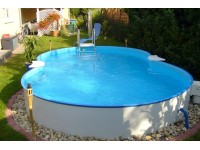 Súprava s bazénom Cannes a oceľovým plášťom, 625 cm x 360 cm x 150 cm