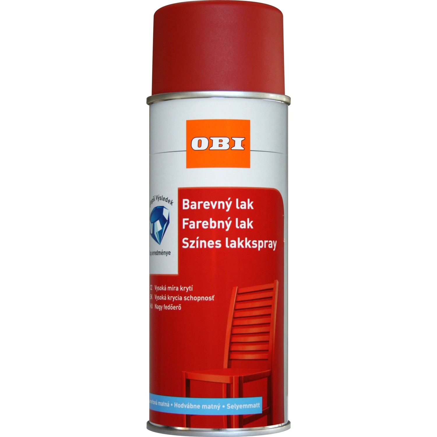 E-shop OBI Lak v spreji hodvábne matný RAL 3000 ohnivo červená 400 ml