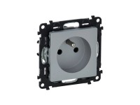 Legrand Zásuvka Valena Life 2P + T, 16 A - 250 V, hliníková