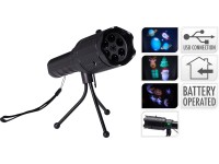 Koopman Interiérový LED projektor vianočných motívov, USB, 16 x 22 cm