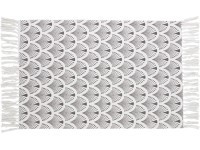 OBI Bavlnený koberec vzorovaný bielo-sivý 60 x 90 cm