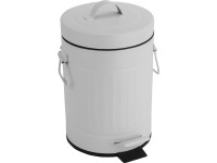 Kozmetický odpadkový kôš Retro 3 l biely matný