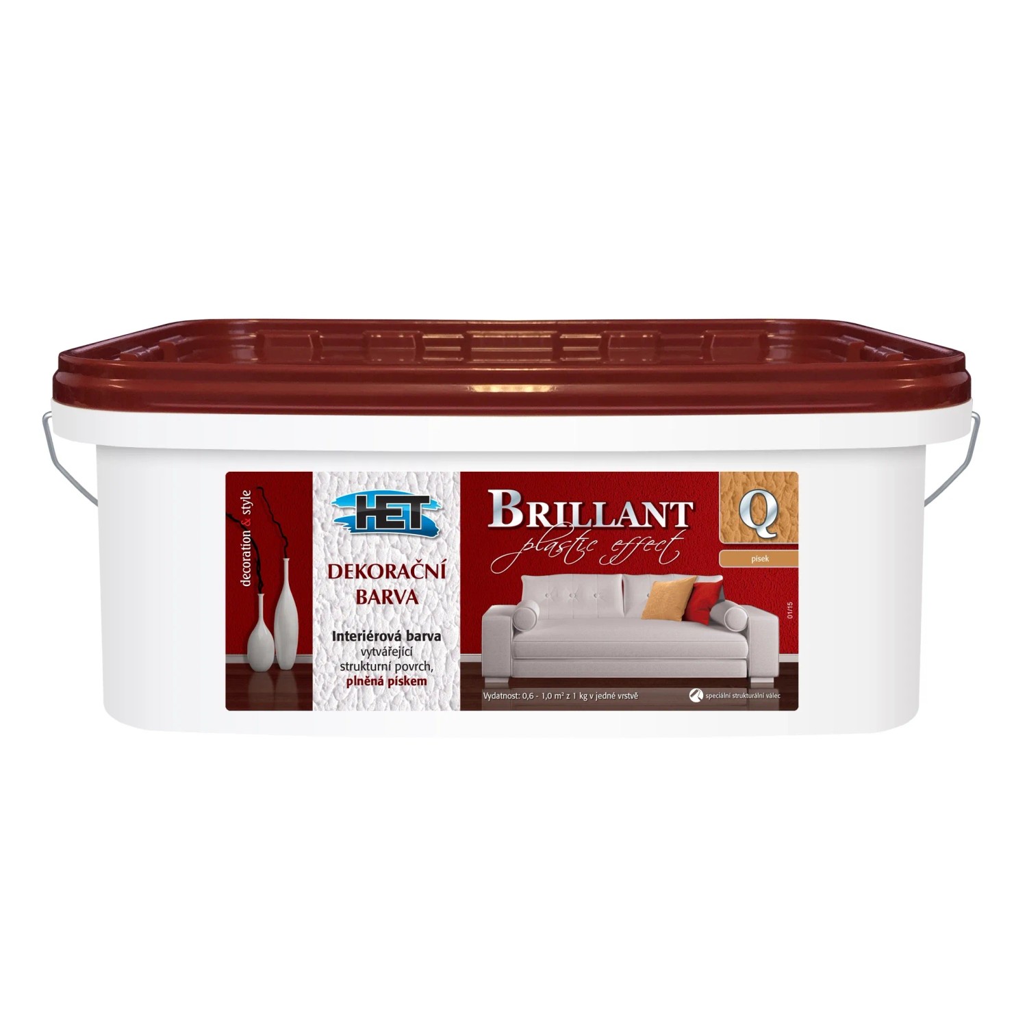 E-shop Het Brillant Q disperzná farba 5 kg biela