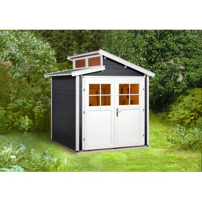 Weka Drevený záhradný domček 226 veľ. 1, antracitová, 205 x 209 cm