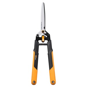 Nožnice na živý plot Fiskars HSX96 X-Series DualAction, oranžovo-čierne. Záhradné nožnice na živé ploty a kríky.