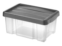 Tontarelli Box PUZZLE s vekom 14 l transparent/grafit, 40,3 x 28,6 x 19 cm Tontarelli Box PUZZLE s vekom 14 l transparent/grafit, 40,3 x 28,6 x 19 cm