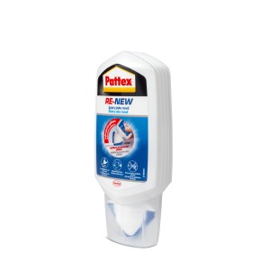 Pattex Re-New silikónový aplikátor, biela kartuša pre jednoduchú obnovu silikónových škár.