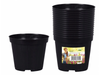 NOHEL GARDEN Kvetináč výsadbový BLACK, pr. 8 cm, 15 ks