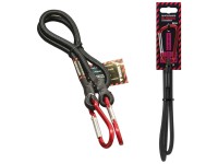 Quickloader Upínacia guma s karabinou Bungee Carabiner 45 kg, 80 cm x 8 mm