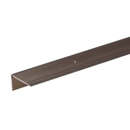 GAH Alberts Ochr. profil na hrany schodov, elox. hl., bronz, 5 x 23 x 2000 mm