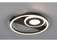 Reality Stropné LED svietidlo Horus 22W 2500lm 3000K matná čierna 32 x 30,5 cm