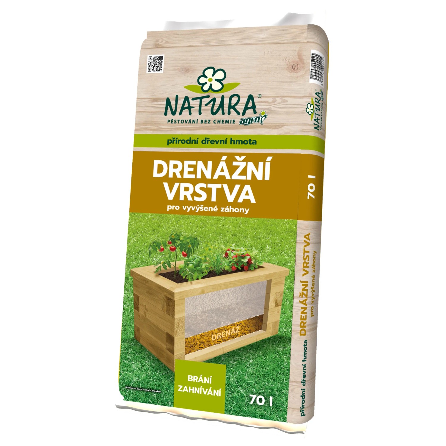E-shop NATURA Drenážna vrstva pre vyvýšené záhony 70 l