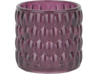 Svietnik na čajové sviečky Dark Wonder sklo, magenta