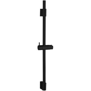 Wenko Classic sprchová tyč, 70 cm, čierna, s nastaviteľným držiakom sprchovej hlavice.