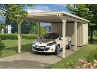 Skan Holz Prístrešok na auto Emsland ALU s odkl. priest. prírodný, 354 x 846 cm