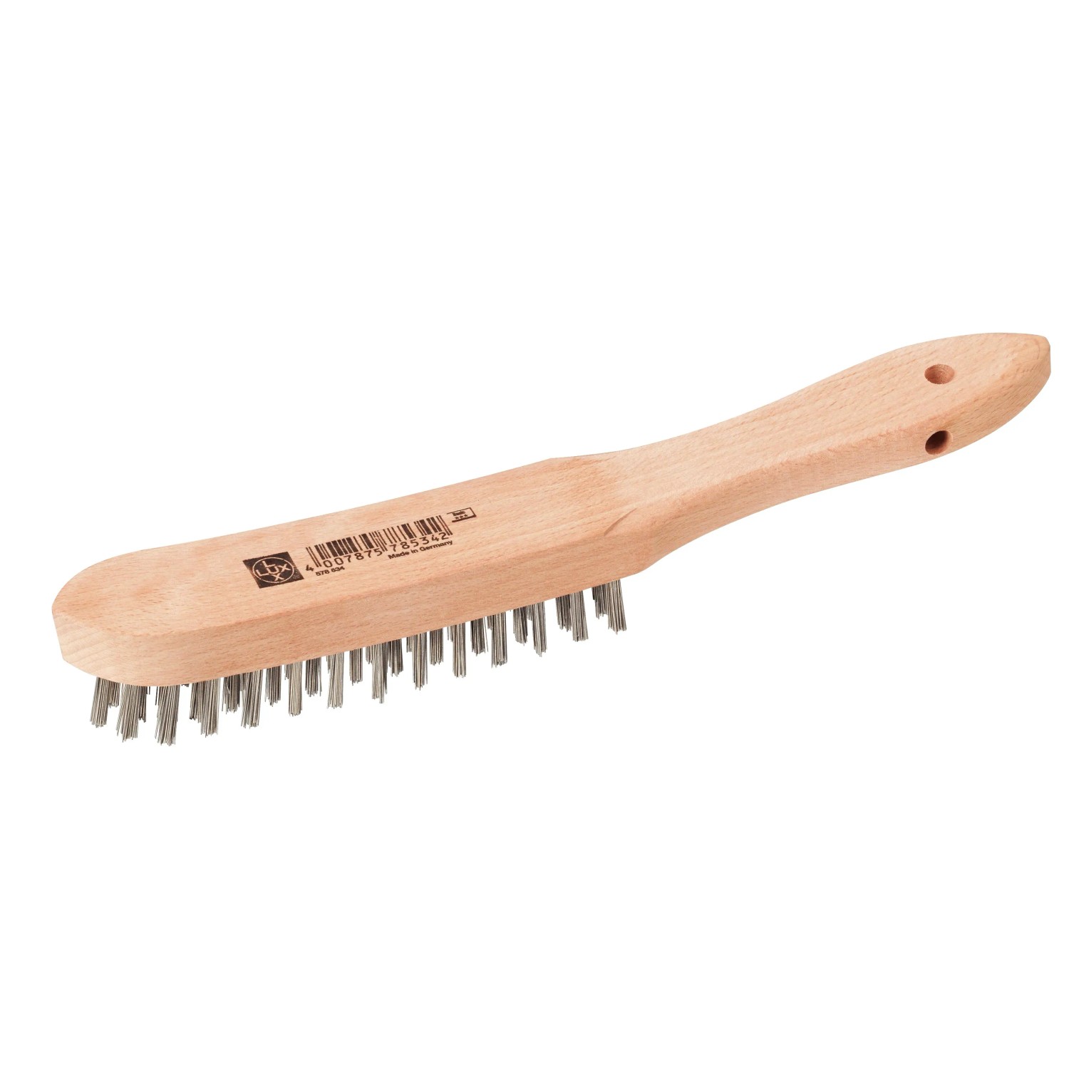 E-shop LUX-TOOLS Oceľová drôtená kefa 4-radá