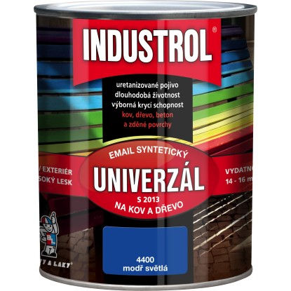 INDUSTROL Email na kov a drevo S2013 UNIVERZÁL 4400 modrá svetlá 750 ml