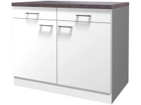 Flex-Well Kuchynská skrinka Lucca spodná, zásuvky + dvierka, 100 x 85 x 57,1 cm Flex-Well Kuchynská skrinka Lucca spodná, zásuvky + dvierka, 100 x 85 x 57,1 cm
