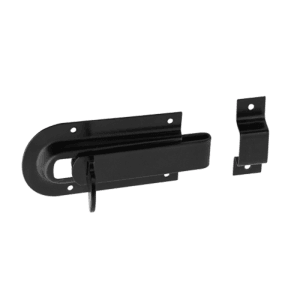 Zástrčka s plochým jazdcom WZD100, oceľ čierna, 100 x 46 mm