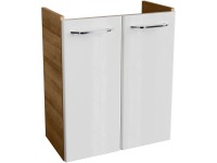 Fackelmann Kúpeľňová skrinka pod umývadlo MILANO suk.dub/biela 520 x 610 x 275mm