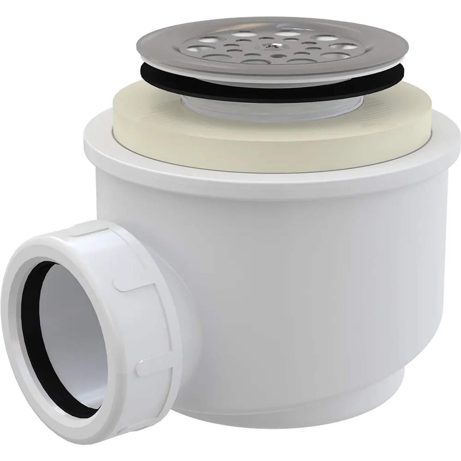 E-shop Alcadrain Sifón vaničkový s nerezovou mriežkou priemer 50 mm