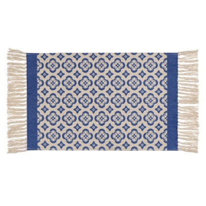 Wenko Kúpeľňová predložka Presa, modrá/béžová, 50 x 80 cm