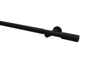 Gardinia Záclonová súprava Zylinder čierna 1 tyč pr. 22/25 mm, 100-190 cm