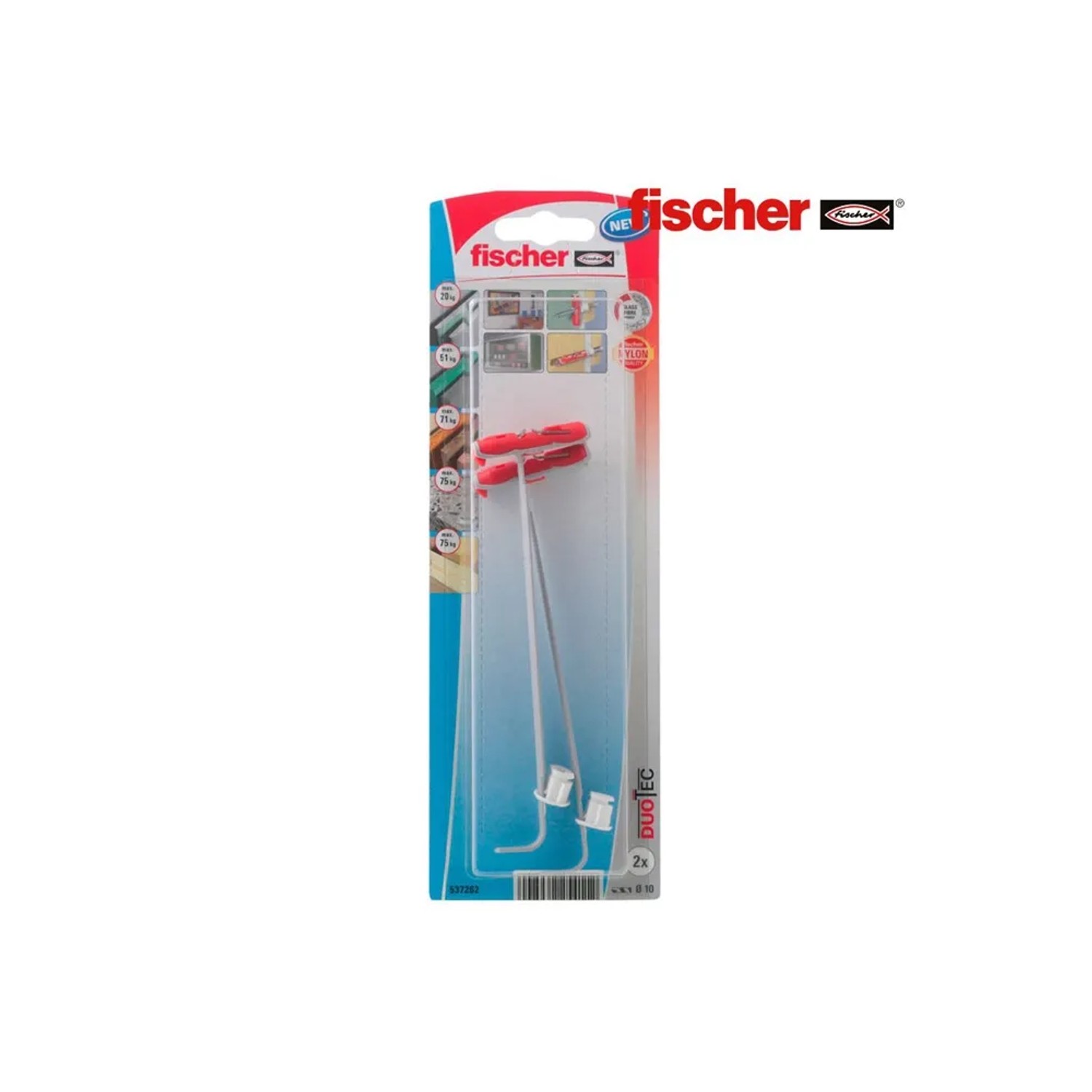 E-shop Fischer Sklopná hmoždinka DuoTec 10 K NV, 2 ks
