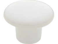 Gombík SP1, 32 mm x 32 mm x 24 mm porcelán biely