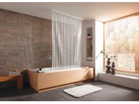 Kleine Wolke Rohová sprchová roleta biela 56/132 cm x 240 cm