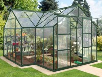 Vitavia Skleník Sirius vr. základne, ESG 3 mm, smaragdová, 383 x 383 cm