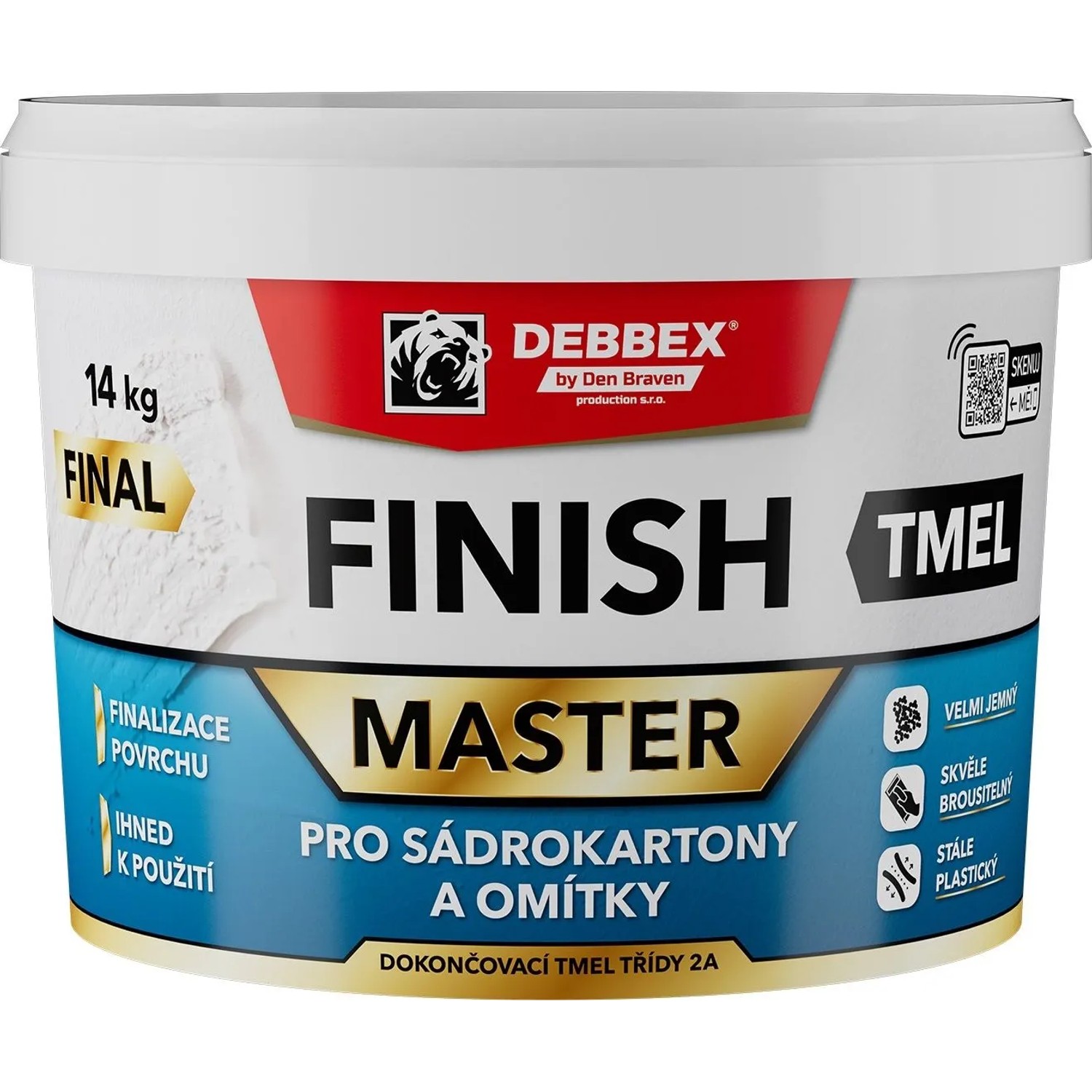 E-shop Den Braven Tmel pre sadrokartóny a omietky FINISH 14 kg