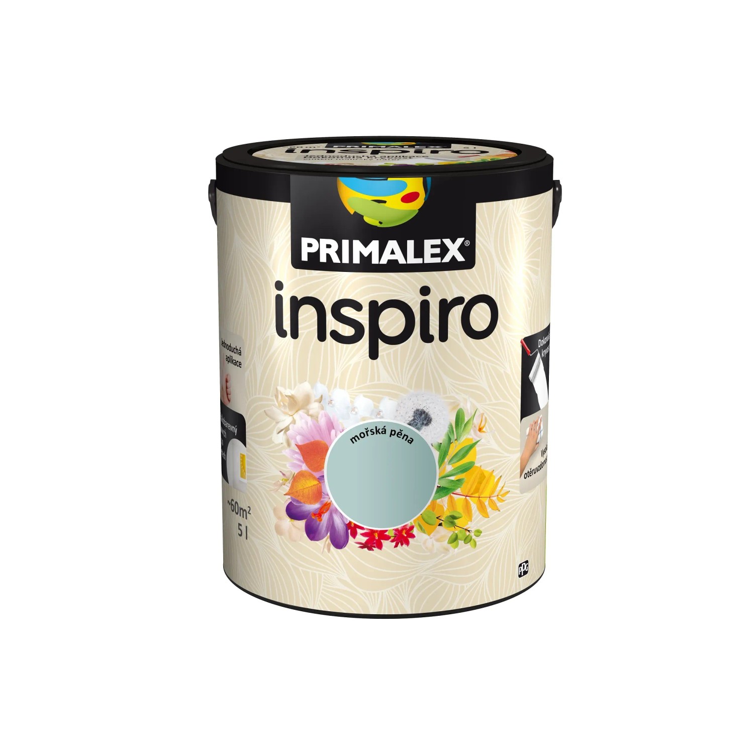 E-shop PRIMALEX Farebný vnútorný maliarsky náter Inspiro morská pena 5 l