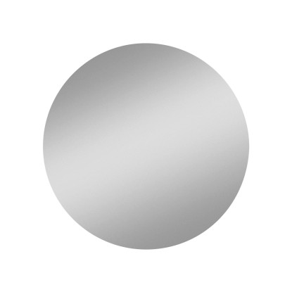 Fazetové zrkadlo Tondo, strieborné, pr. 50 cm