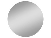 Fazetové zrkadlo Tondo, pr. 50 cm, strieborné